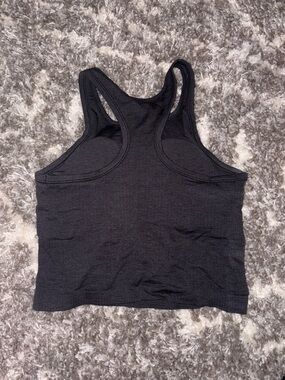 Lululemon Black Racerback Crop Tank Top